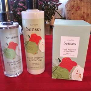 New Avon Senses Fresh Bergamot and Wild Mint Set.  $15 &$4.99 shipping today